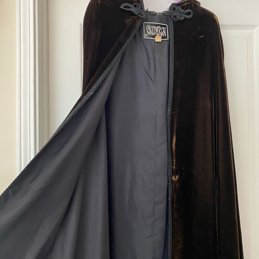 Vintage 1960’s Brown Velvet Cape